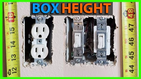 electrical boxes height from floor|height of switch boxes.